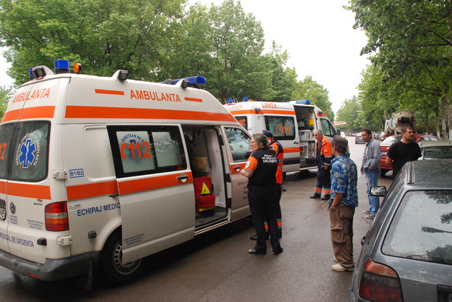 Slobozia: Ambulanță implicată într-un accident