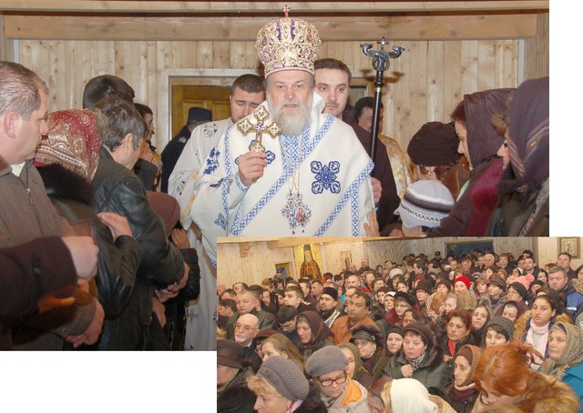 Preasfințitul Episcop Vincențiu, în mijlocul credincioșilor din județul Călărași