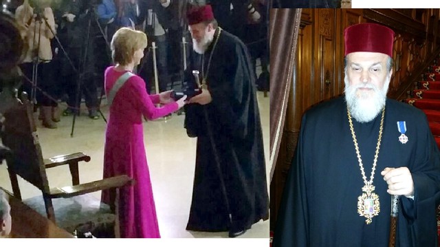 Preasfințitul Episcop Vincențiu, decorat de Principesa Margareta a României