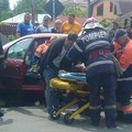 Slobozia: O șoferiță a ajuns cu mașina într-o curte