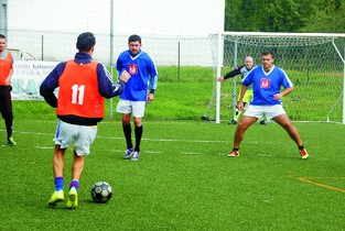 Polițiștii și pompierii din Ialomița, fotbaliști pentru o zi