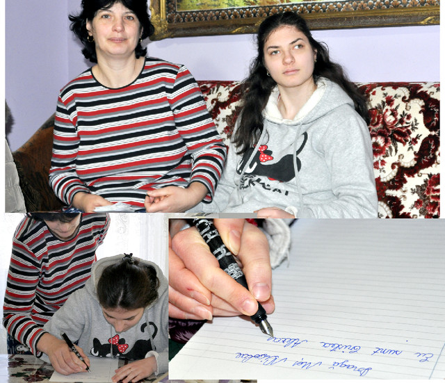 Adolescenta nevăzătoare care îi scrie lui Moș Nicolae