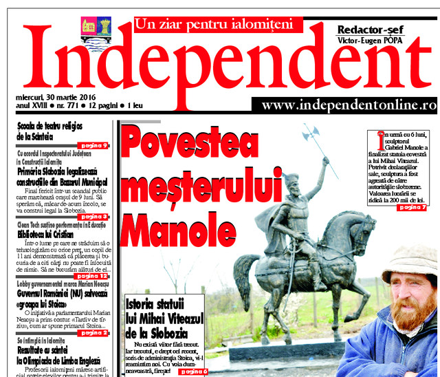 Cele mai importante evenimente ale anului reflectate în paginile Independent (II)