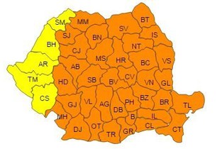 Cod Portocaliu de ger, în județul Ialomița