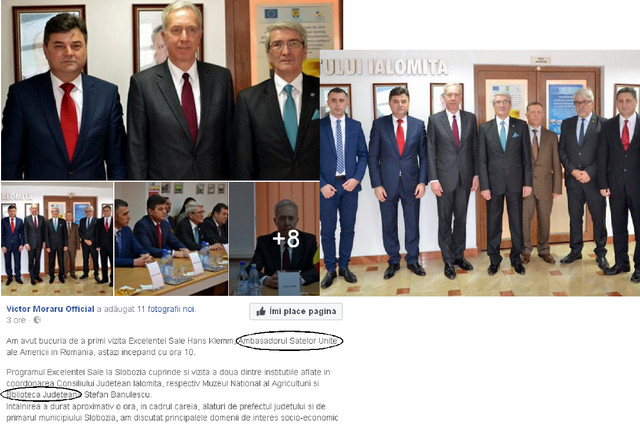 Victor Moraru l-a cunoscut pe ambasadorul Satelor Unite