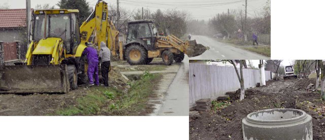 Autoritățile din Mărculești îngroapă rețeaua de canalizare