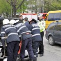 Două mașini s-au ciocnit în centrul Sloboziei