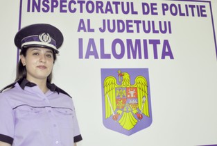 Daniela Necula, cea mai tânără polițistă a județului