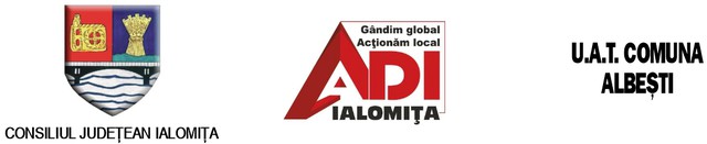 PROIECT FINANȚAT CU SPRIJINUL FINANCIAR AL CONSILIULUI JUDEȚEAN PRIN ASOCIAȚIA DE DEZVOLTARE INTERCOMUNITARĂ IALOMIȚA, PROGRAMUL JUDEȚEAN DE DEZVOLTARE LOCALĂ-IALOMIȚA 2019