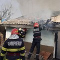 Axintele: Locuință cuprinsă de flăcări