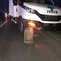 DN2: Accident rutier provocat din cauza unei butelii
