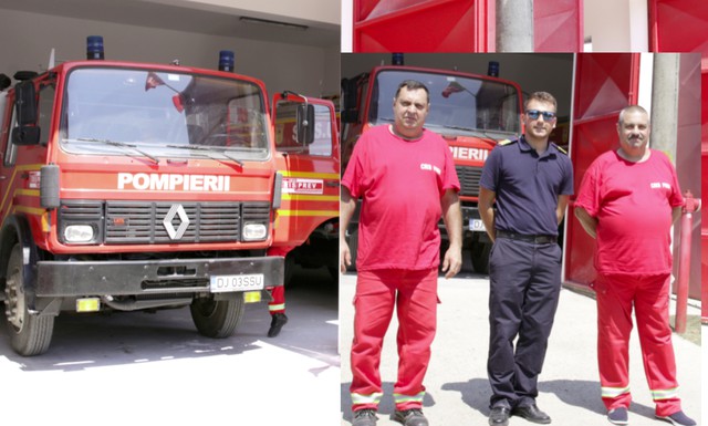 Pompierul privat Ionuț Gurău de la Ciochina