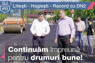 Campania de asfaltare a lui Victor Moraru a ajuns în Prahova, la Liliești
