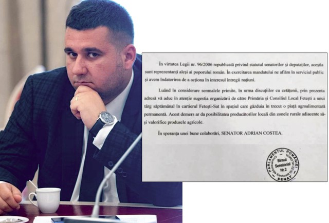 Senatorul AUR Adrian Costea «sugerează în interesul întregii națiuni»