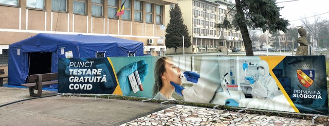 Peste 2000 de persoane, testate la Centrul amenajat de Primăria Slobozia
