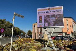 Informații despre comunitatea din Slobozia, comunicate prin panoul digital