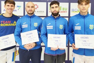 CSM Unirea Slobozia, locul III la Cupa României la sabie masculin
