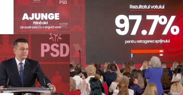 Social-democrații au votat 97,7% pentru retragerea sprijinului politic premierului Ilie Bolojan