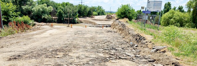 A început construirea «drumului de șantier» în zona podului peste râul Ialomița din Țăndărei
