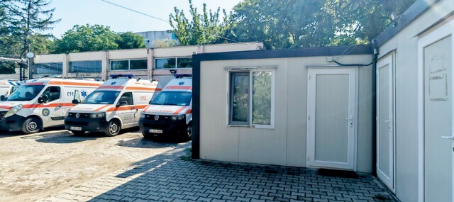 Serviciul Județean de Ambulanță Ialomița își desfășoară activitatea operativă în containere