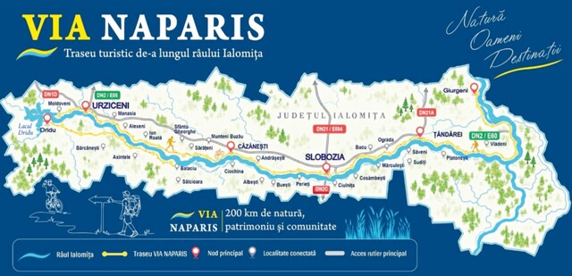 Consiliul Județean vrea să transforme malurile râului Ialomița în «El Camino de România» prin proiectul «VIA NAPARIS»