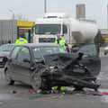 Slobozia: A intrat cu mașina în camion