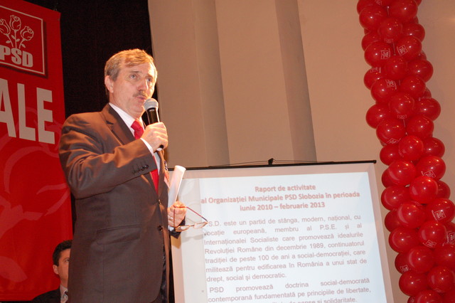 Stoica, candidat unic la șefia PSD Slobozia