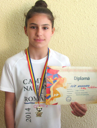 Andreea Elena Ilie, campioană națională la săritura în lungime
